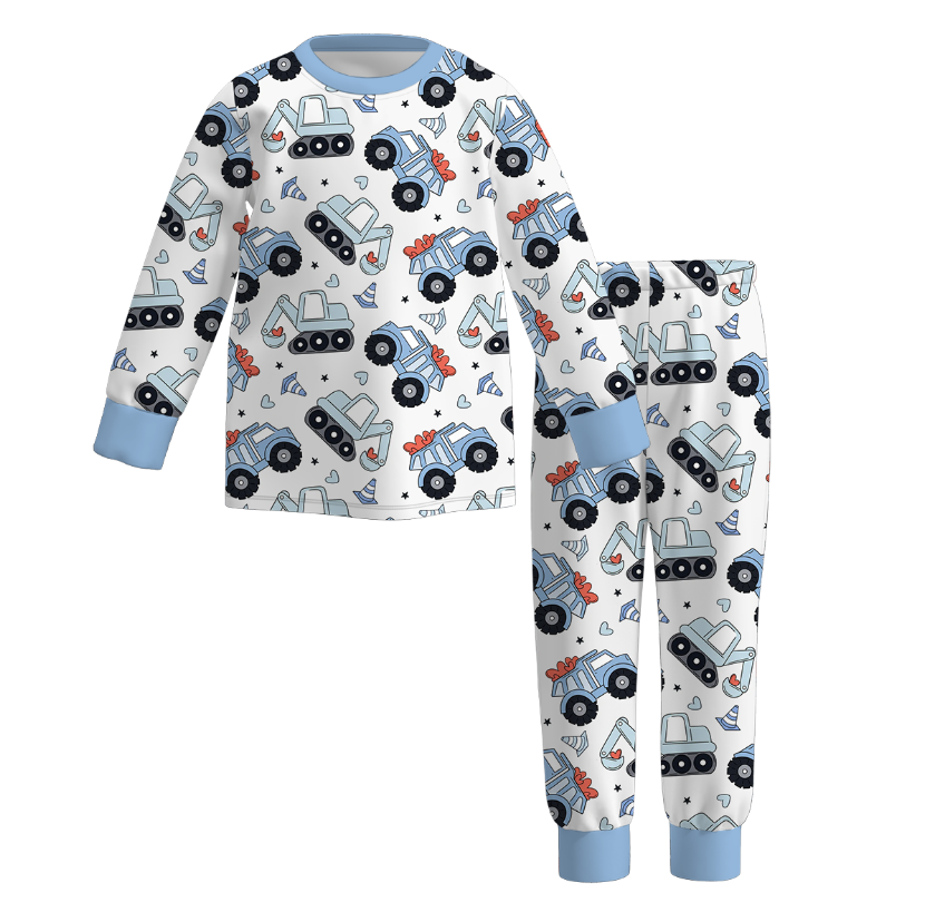 （Pre Order）Boys Valentine's Day Print Pajamas