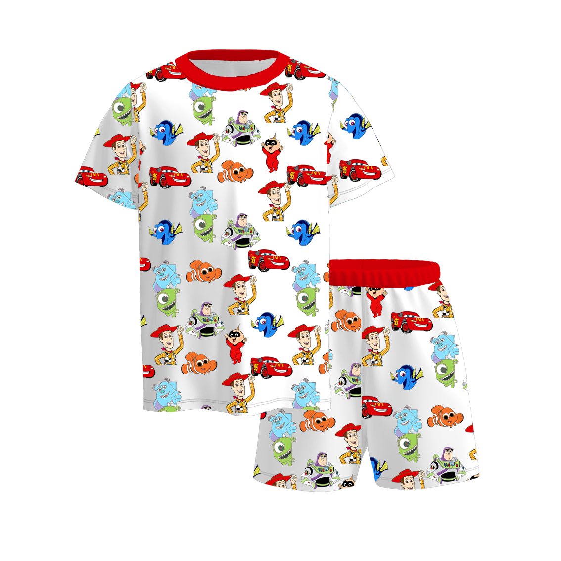 （Pre Order）Boys Spring and Summer Cartoon Print Pajamas