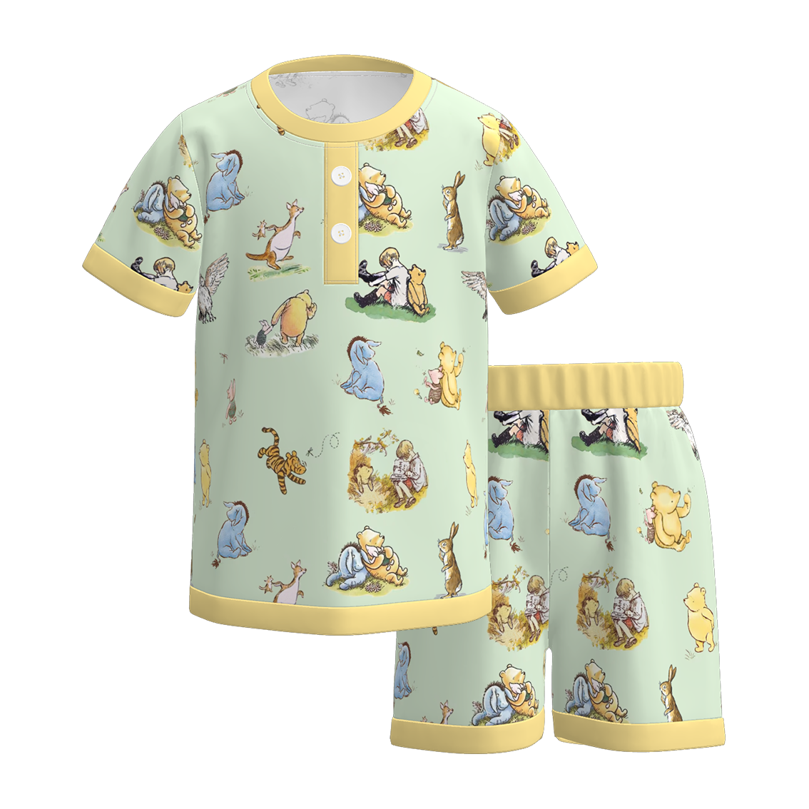 （Pre Order）Boys Spring and Summer Cartoon Print Pajamas