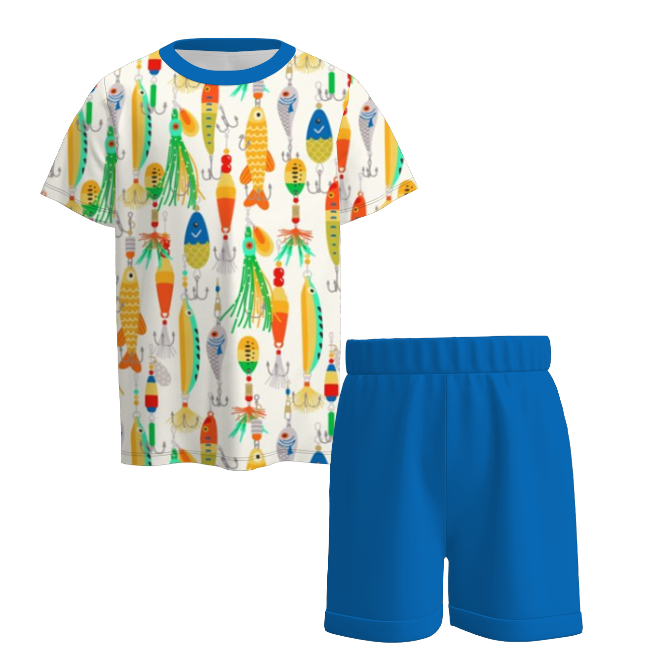 （Pre Order）Boys Summer Seaside Print Pajamas