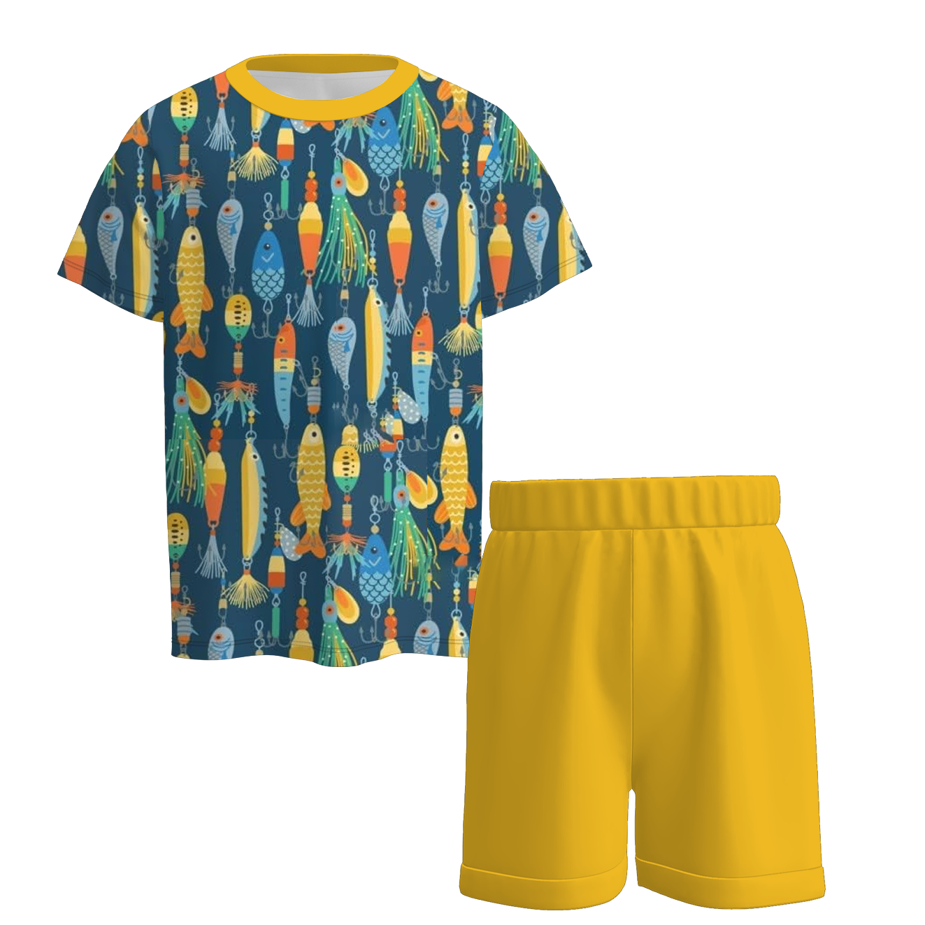 （Pre Order）Boys Summer Seaside Print Pajamas