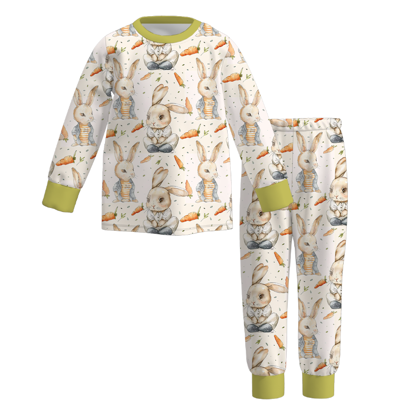 （Pre Order）Boys Easter Bunny Print Pajamas