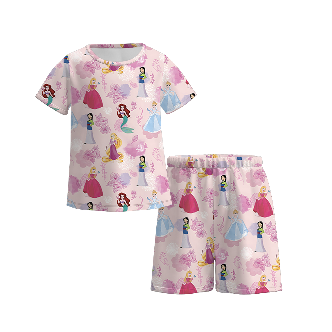 (Pre Order)Bamboo Summer Girls' Cartoon Outfits