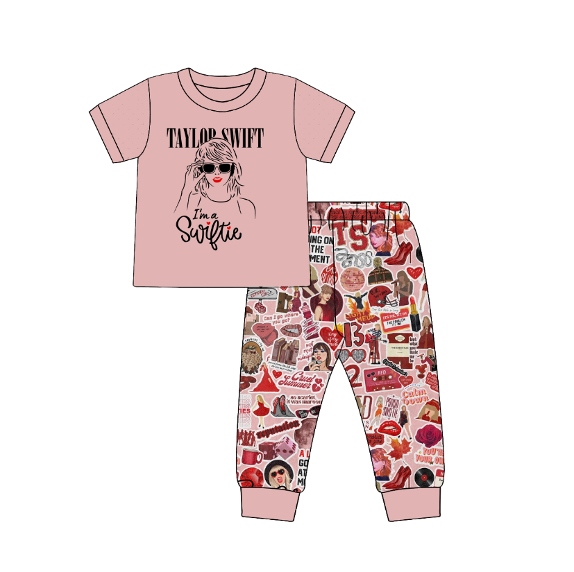 （Pre Order）Girls Summer TS Print Pajamas