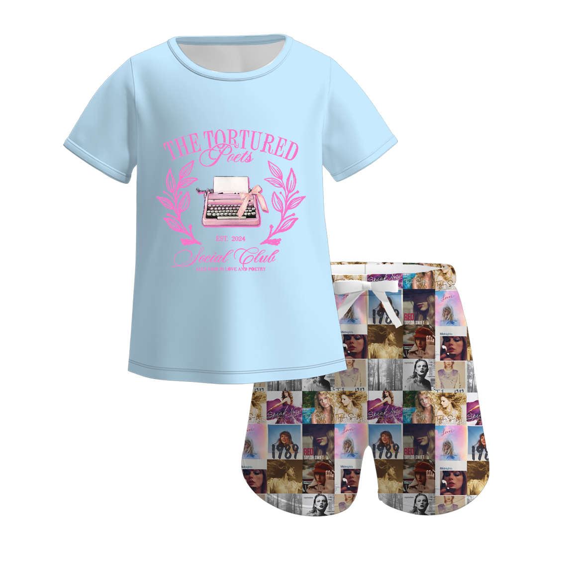 （Pre Order）Mommy and Me TS Print Pajamas