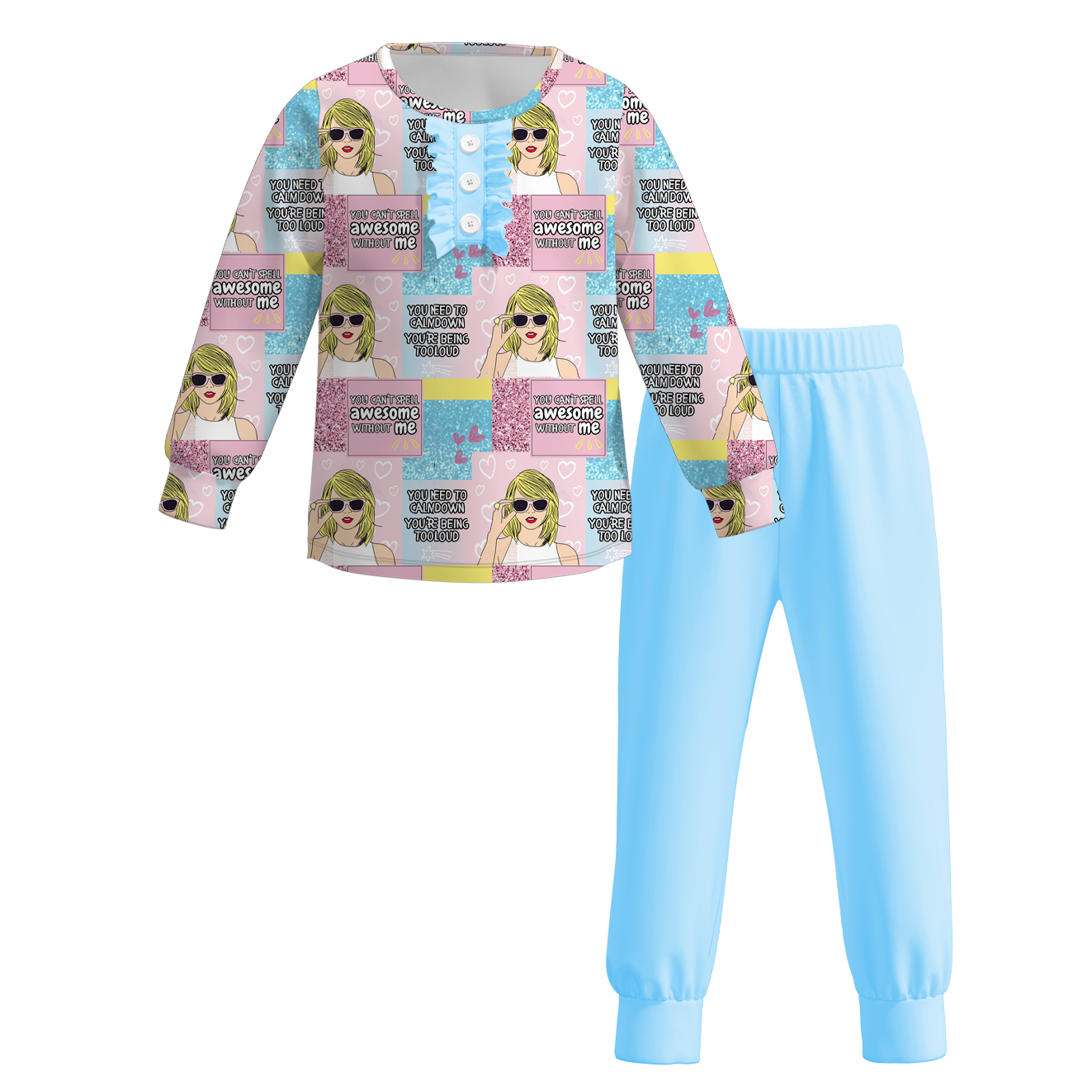 （Pre Order）Girls TS Print Pajama