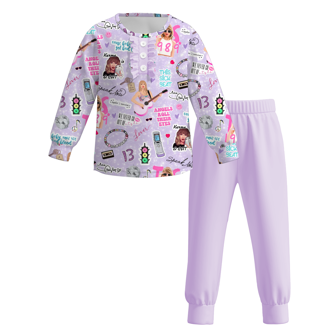 （Pre Order）Girls TS Print Pajama