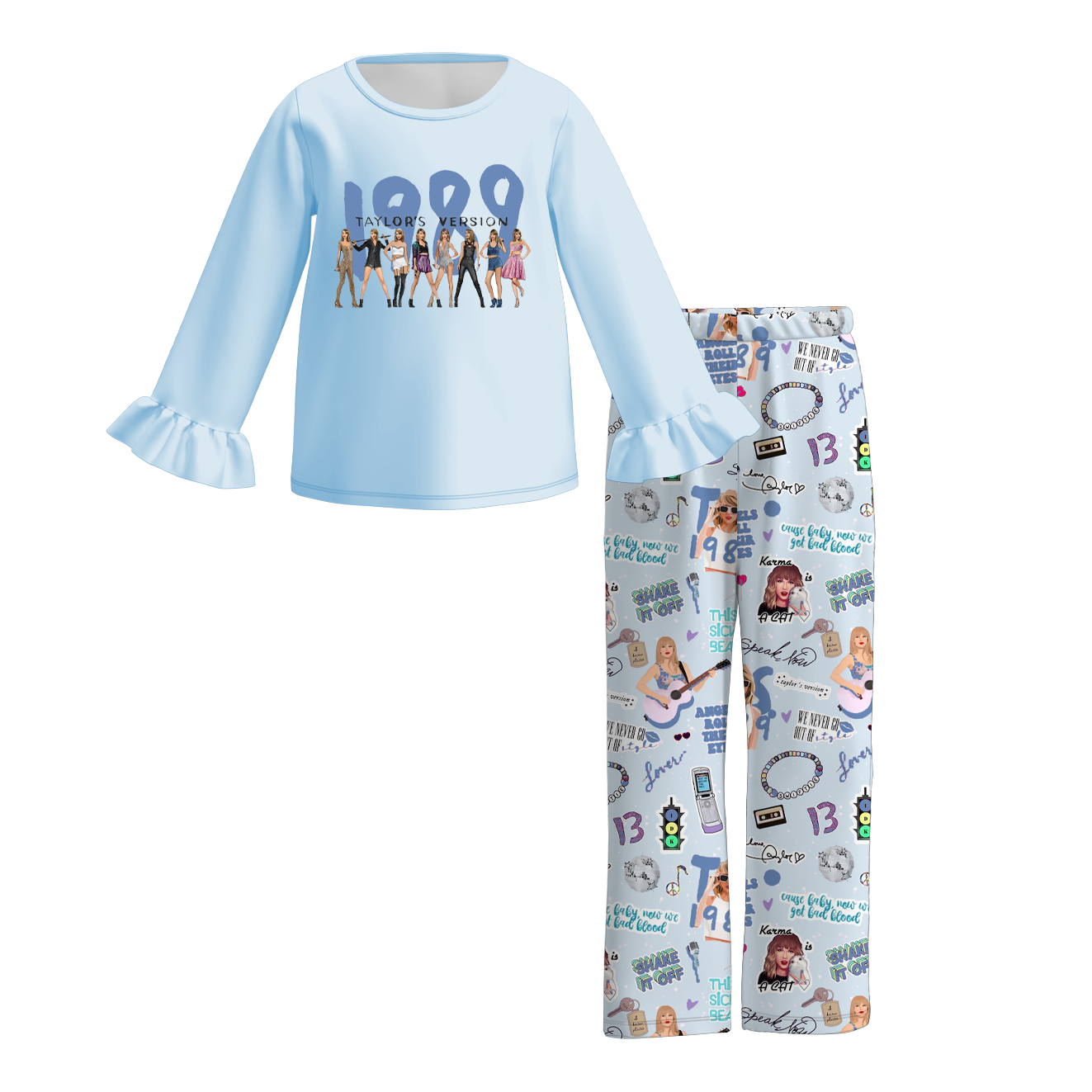 （Pre Order）Girls TS Print Pajama