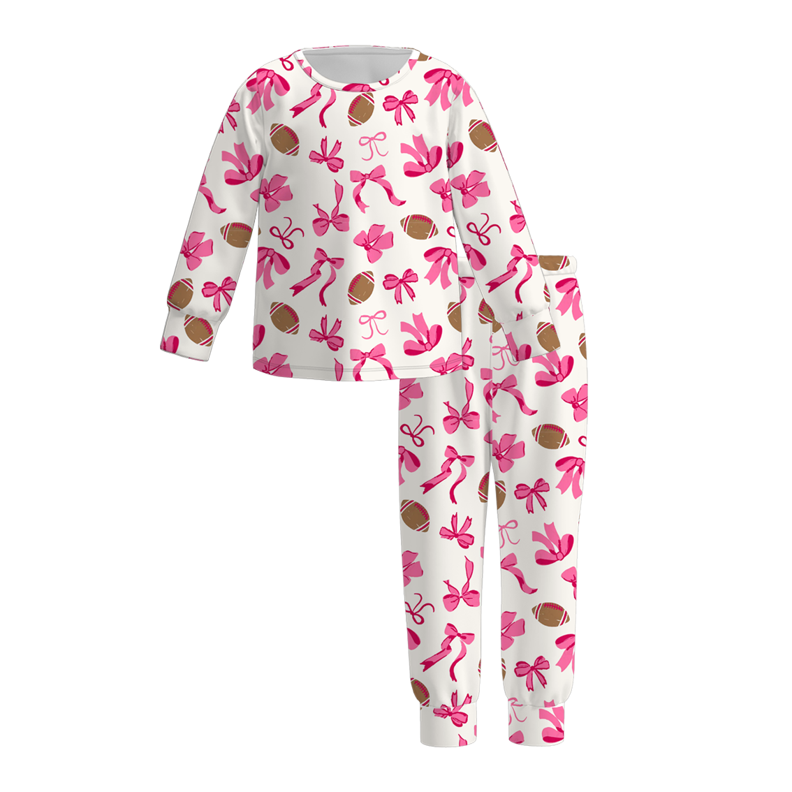 （Pre Order）Girls Super Bowl Print Pajamas