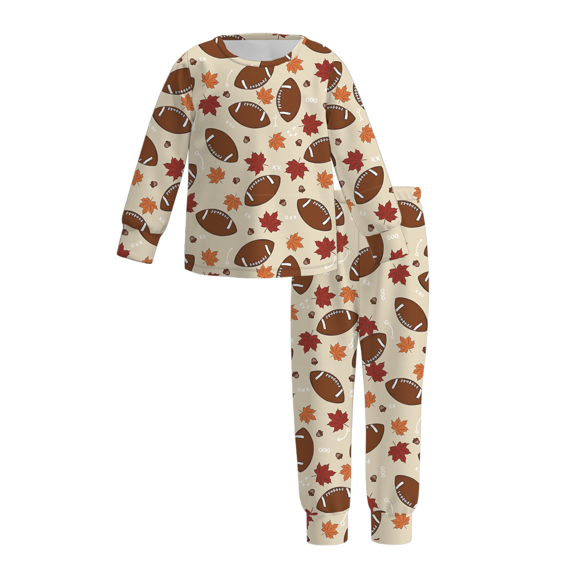 （Pre Order）Girls Super Bowl Print Pajamas