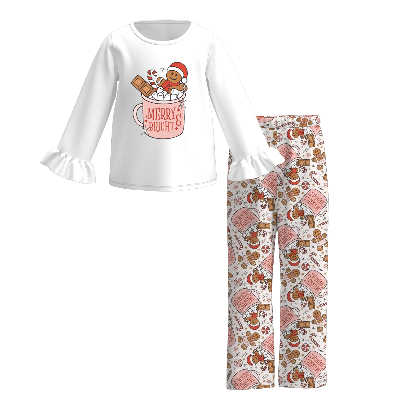 （Pre Order）Girls Christmas Print Pajama