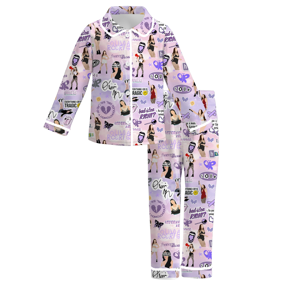 （Pre Order）Girls TS Print Pajamas