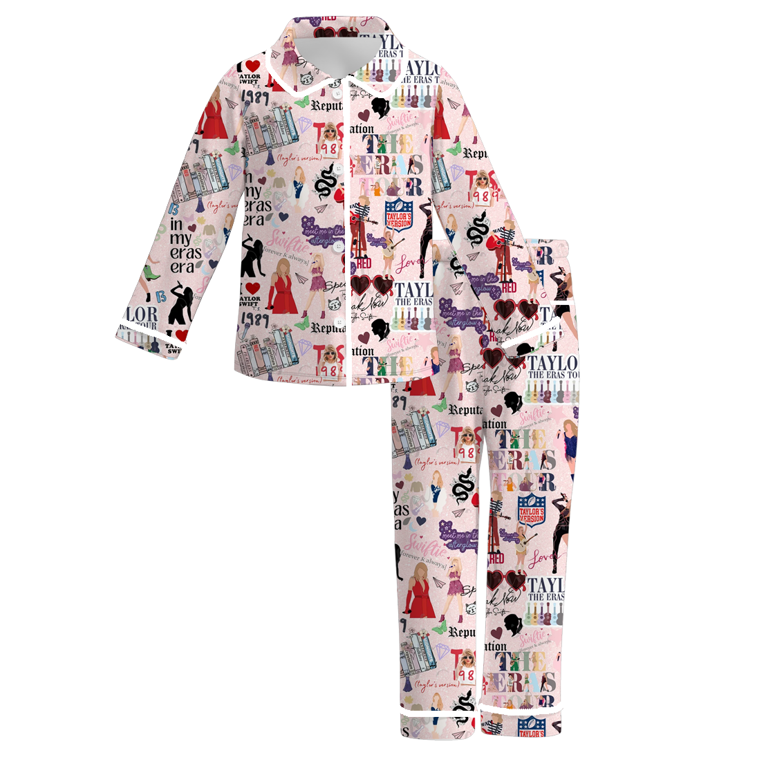 （Pre Order）Girls TS Print Pajamas