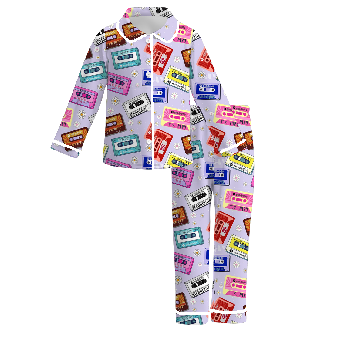 （Pre Order）Girls TS Print Pajamas