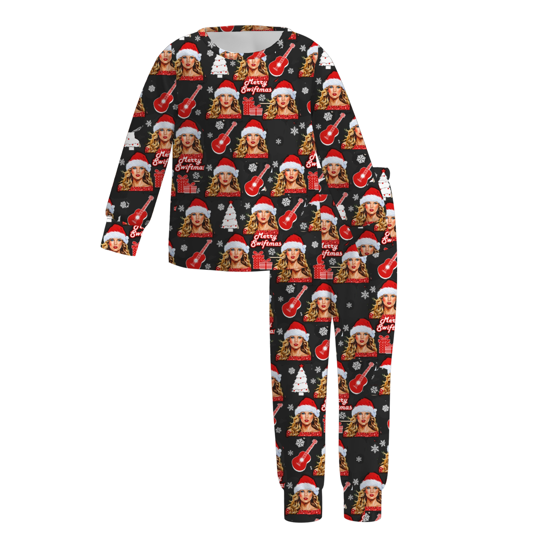 （Pre Order）Girls Christmas TS Print Pajamas