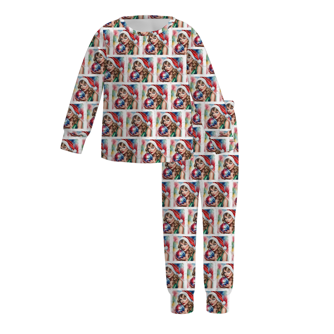 （Pre Order）Girls Christmas TS Print Pajamas