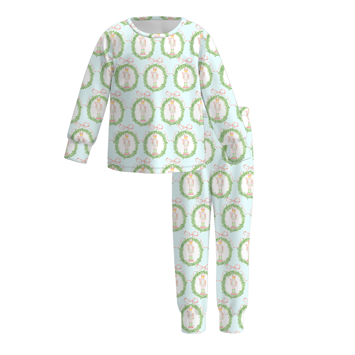 （Pre Order）Girls Christmas TS Print Pajamas