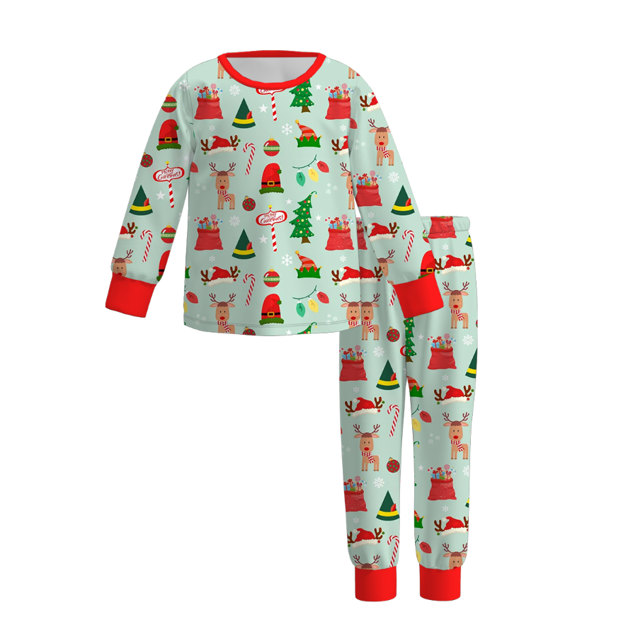 （Pre Order）Girls Christmas Nutcracker Print Pajamas