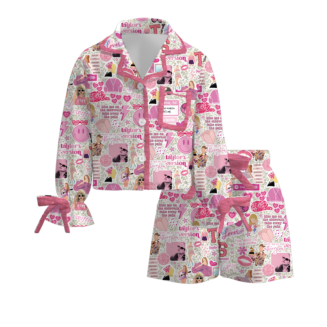 （Pre Order）Girls TS Print Pajamas