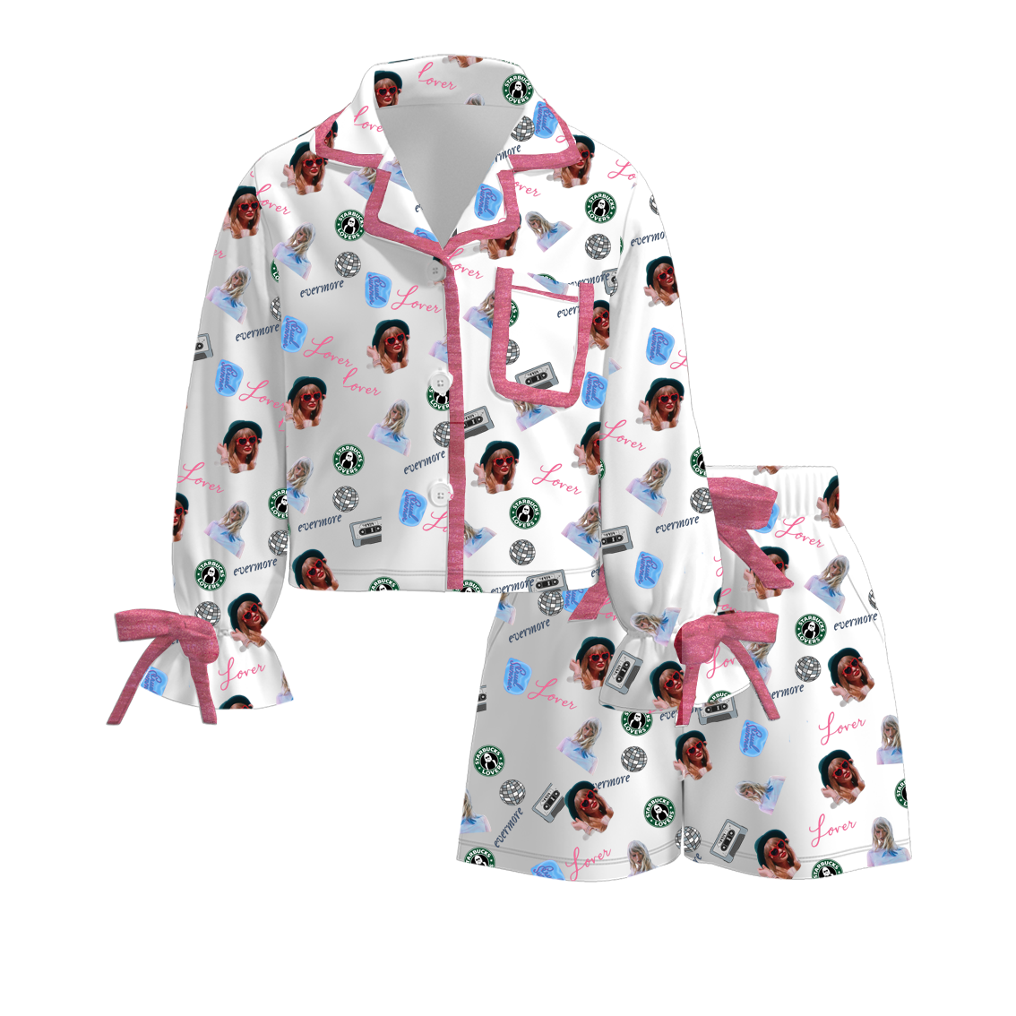 （Pre Order）Girls TS Print Pajamas