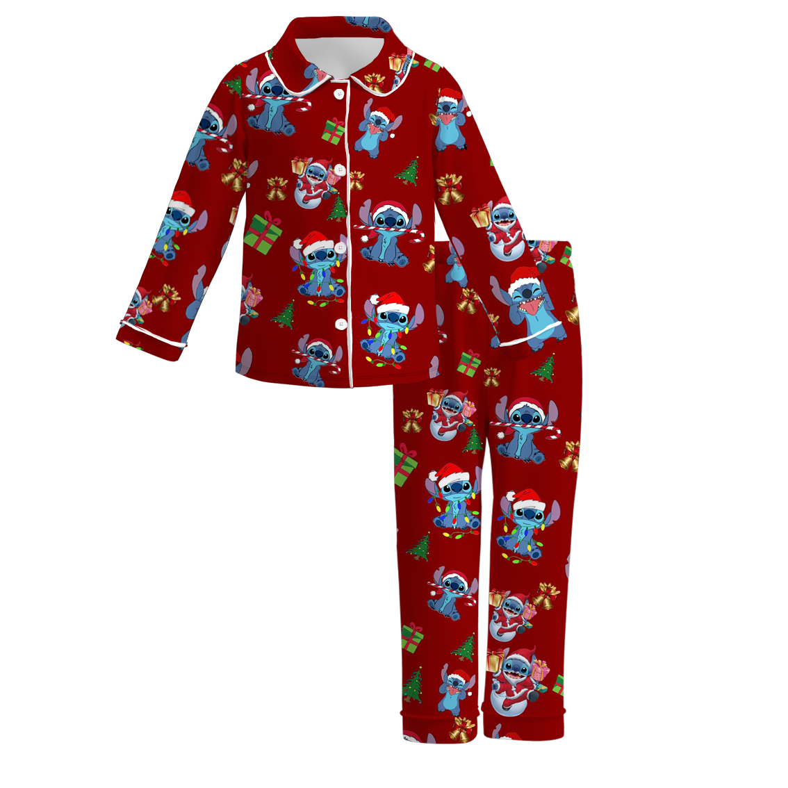 （Pre Order）Girls Christmas Print Pajamas