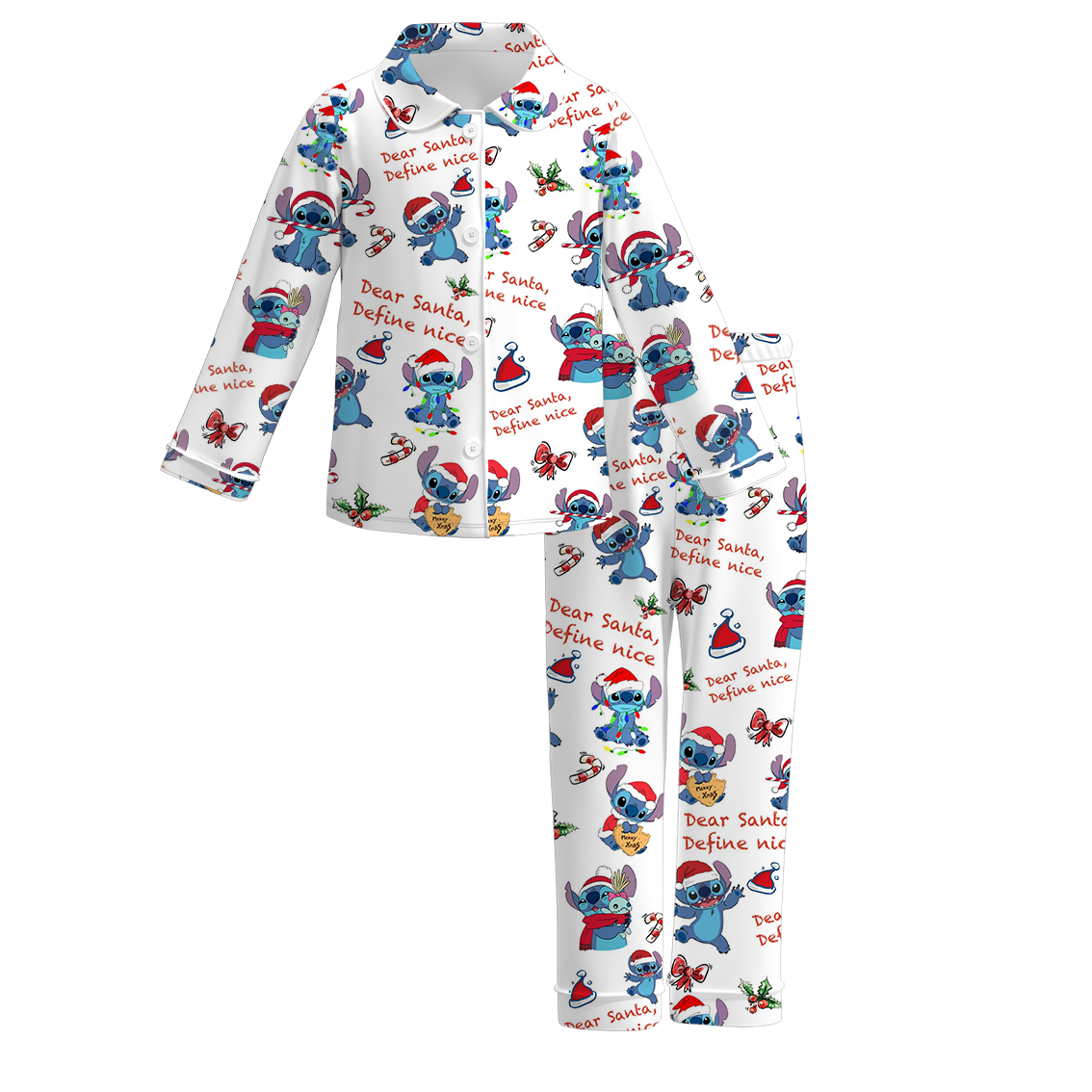 （Pre Order）Girls Christmas Print Pajamas