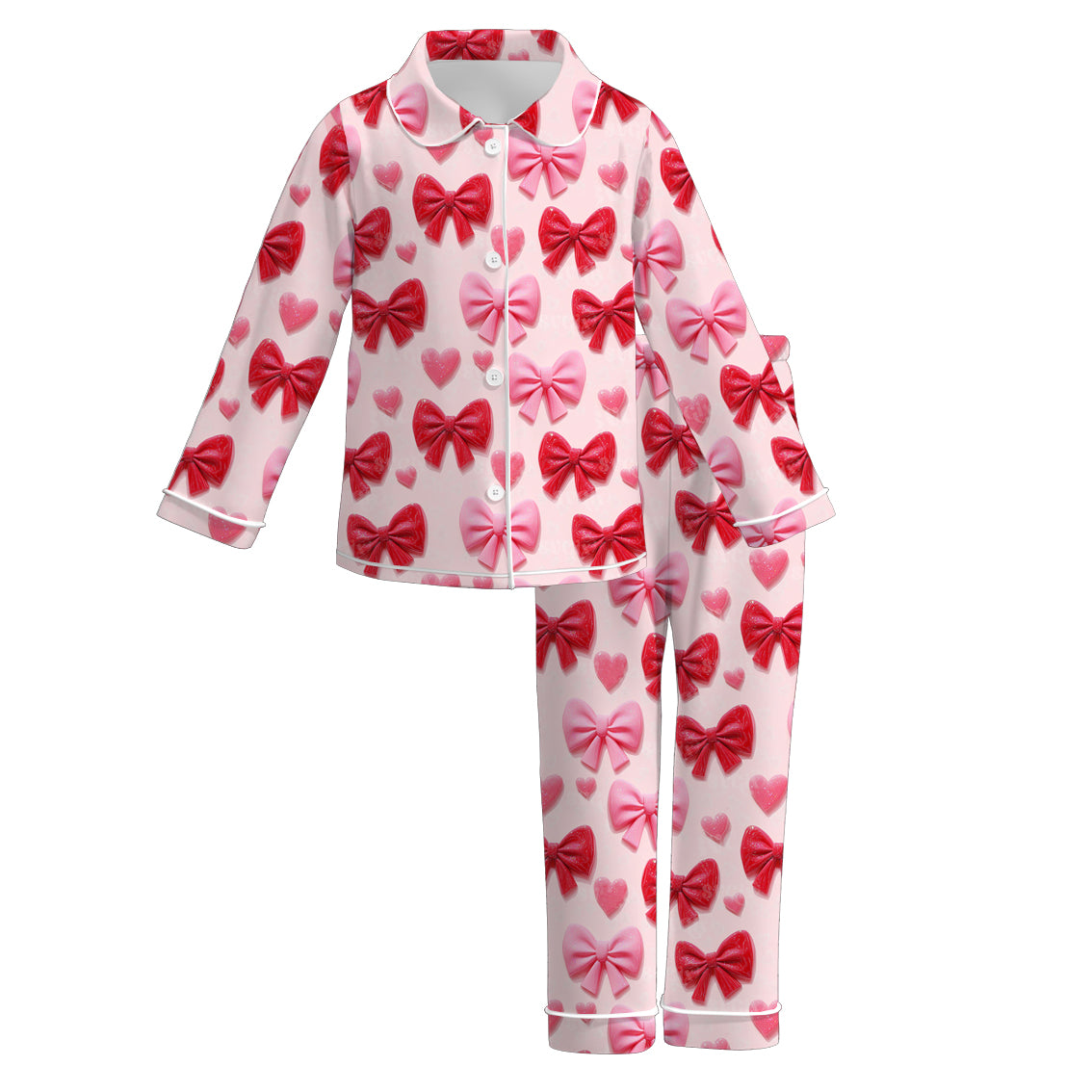 （Pre Order）Girls Valentine's Day Print Pajamas