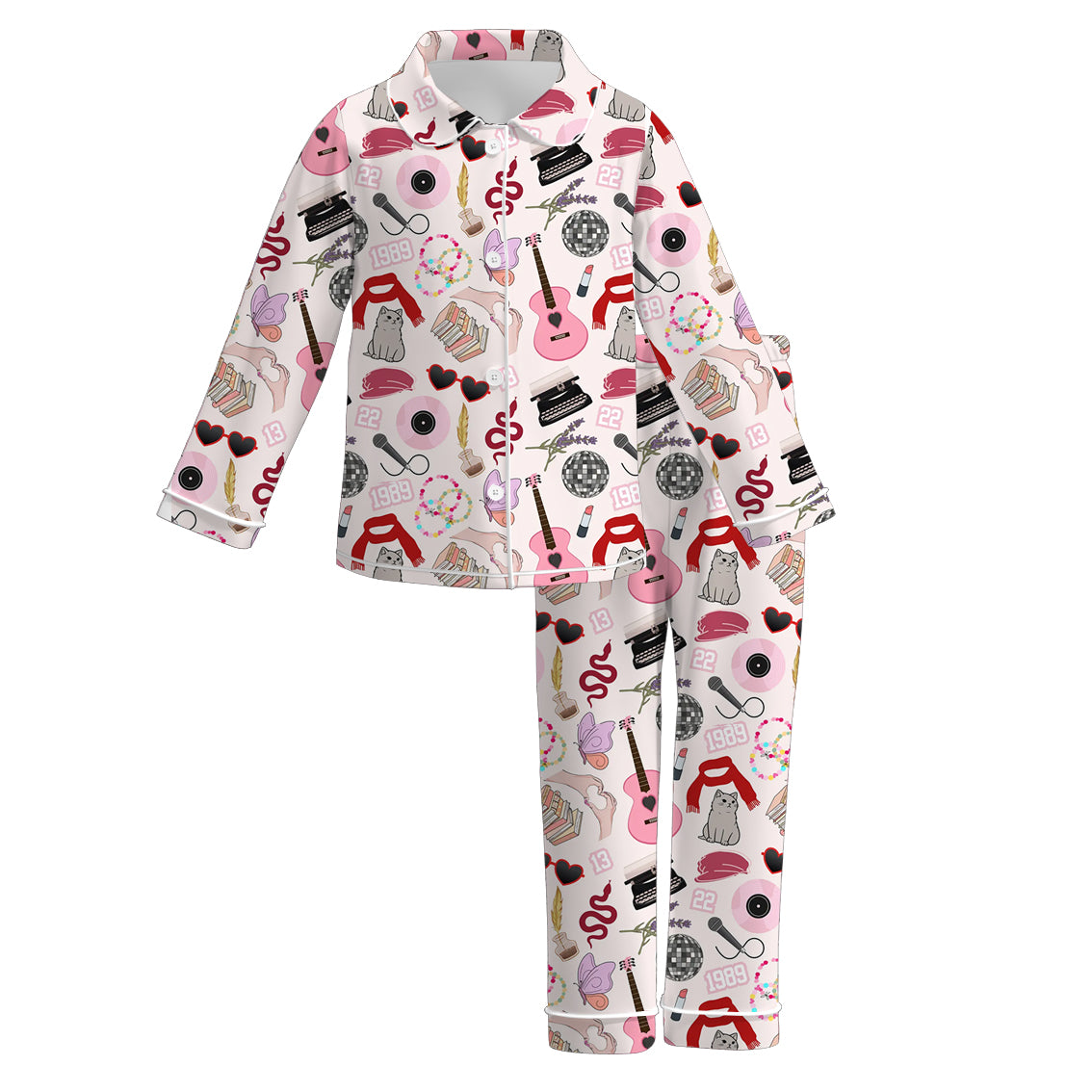 （Pre Order）Girls Valentine's Day Print Pajamas