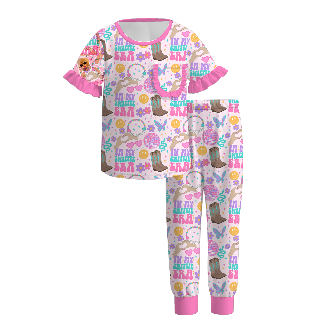 （Pre Order）Girls TS Print Pajamas