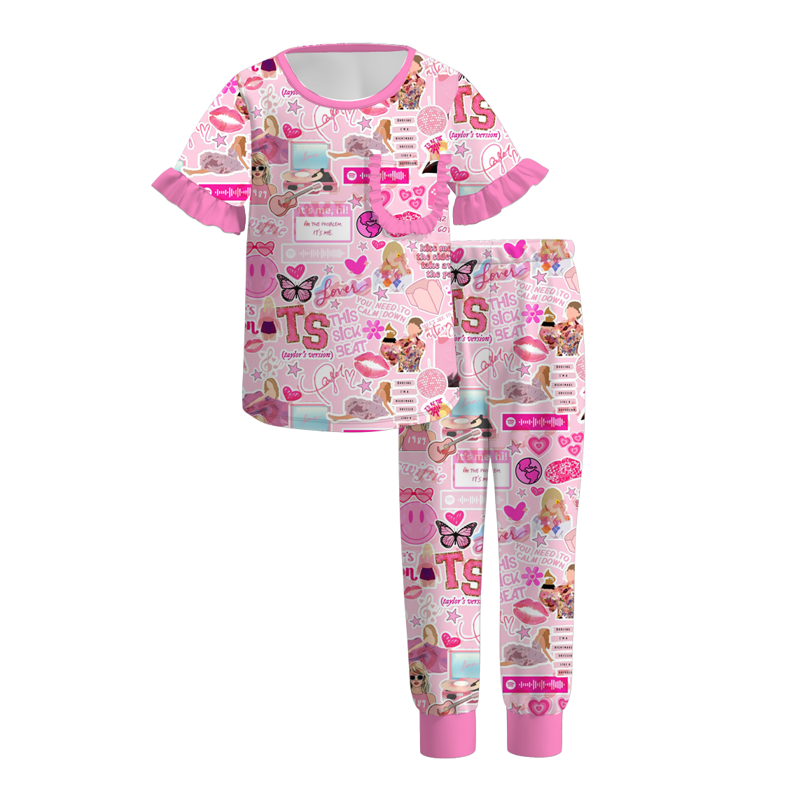 （Pre Order）Girls TS Print Pajamas