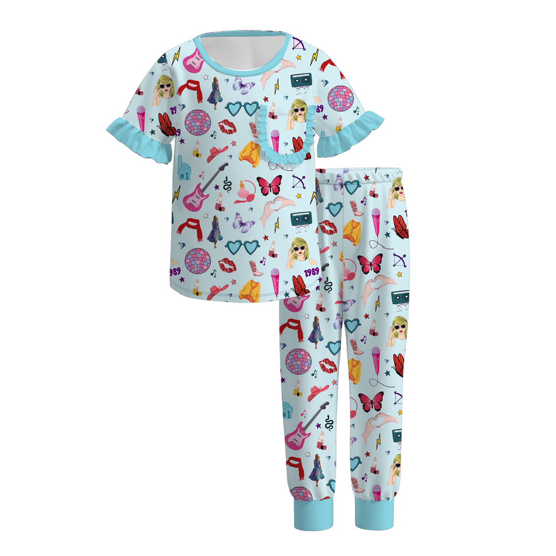 （Pre Order）Girls TS Print Pajamas