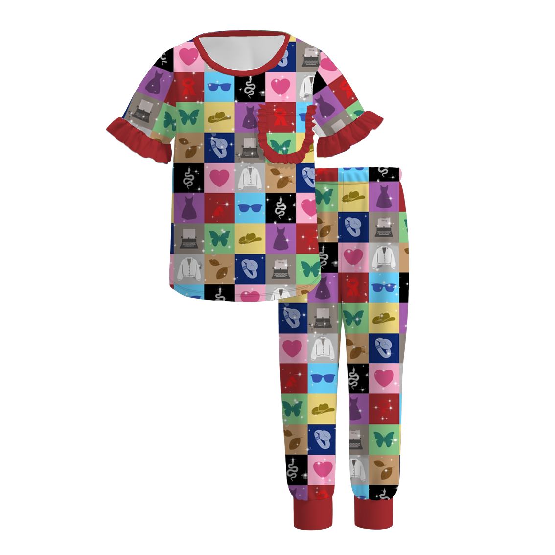 （Pre Order）Girls TS Print Pajamas