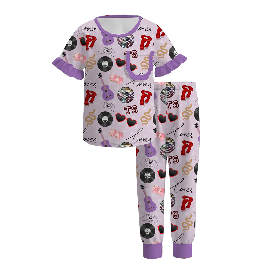 （Pre Order）Girls TS Print Pajamas