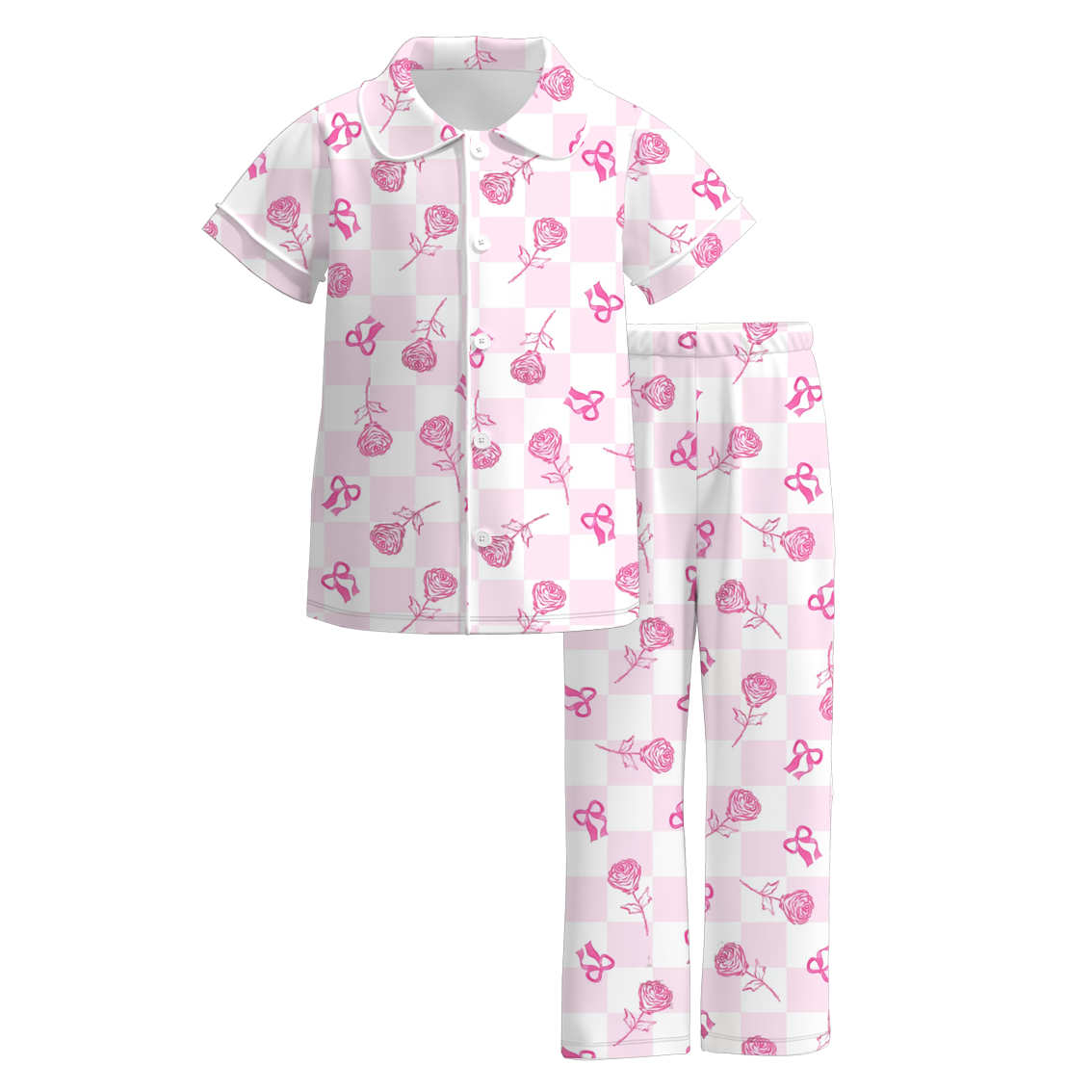 （Pre Order）Girls Valentine's Day Print Pajamas