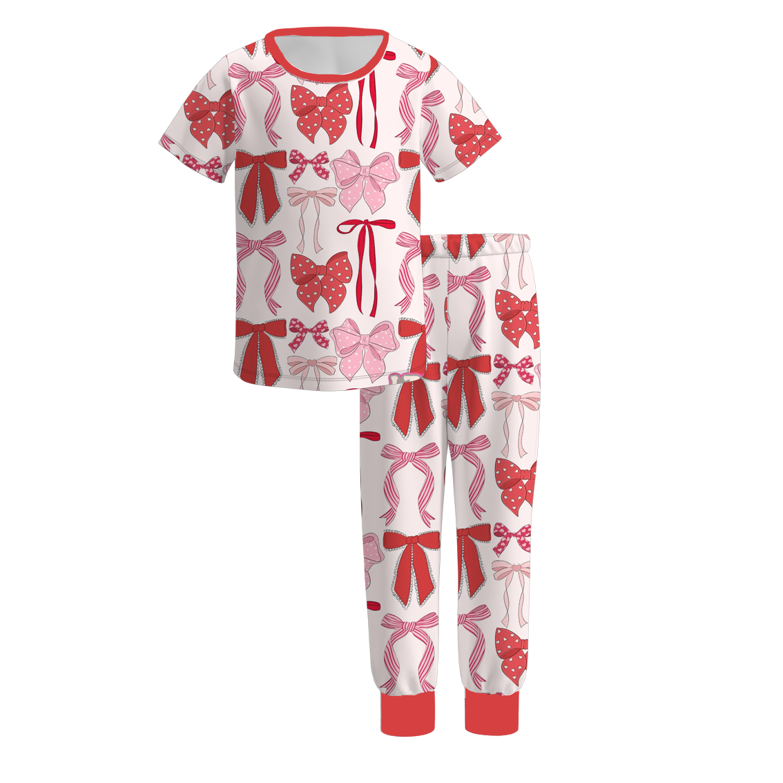 （Pre Order）Girls Valentine's Day Print Pajamas