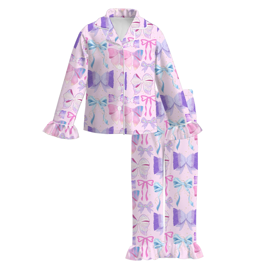 （Pre Order）Girls TS Print Pajamas