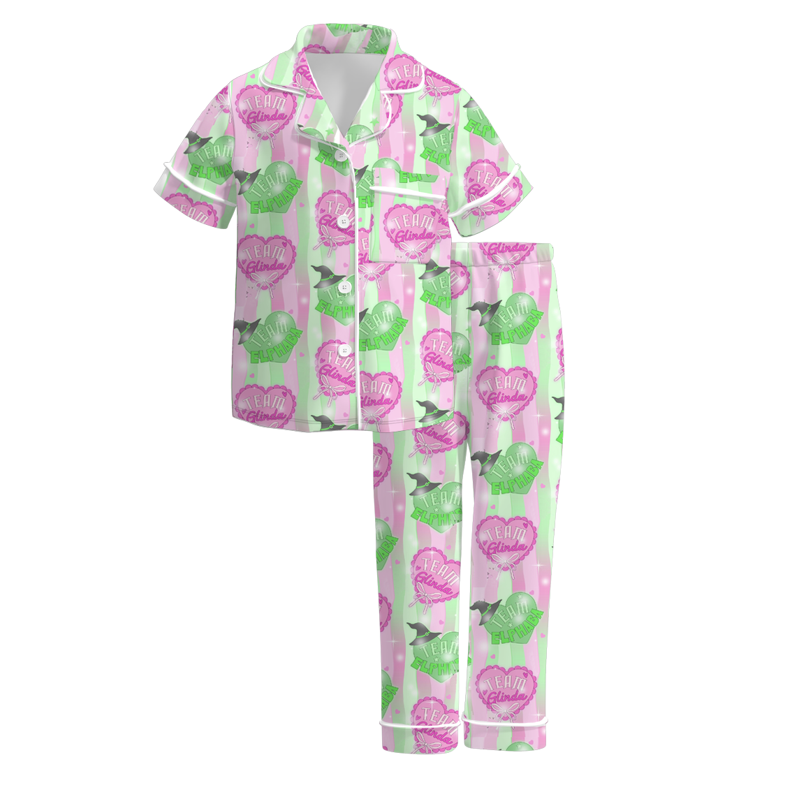 （Pre Order）Girls Spring and Summer Movie Character Print Pajamas