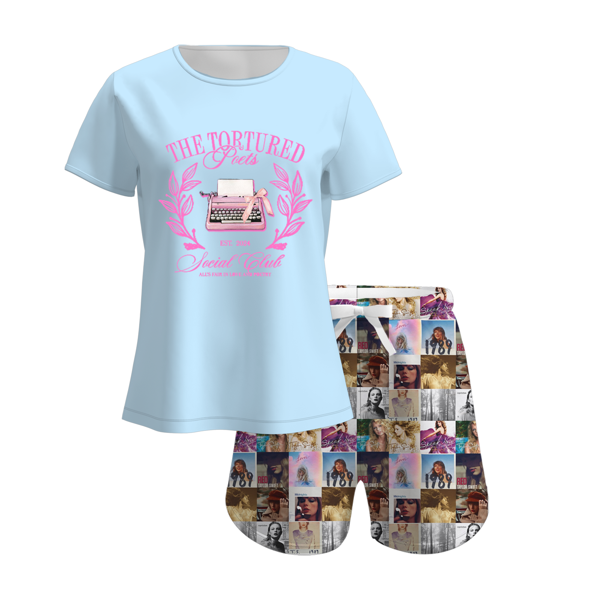 （Pre Order）Mommy and Me TS Print Pajamas