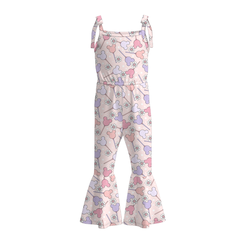 （Pre Order）Girls Character Print Jumpsuit