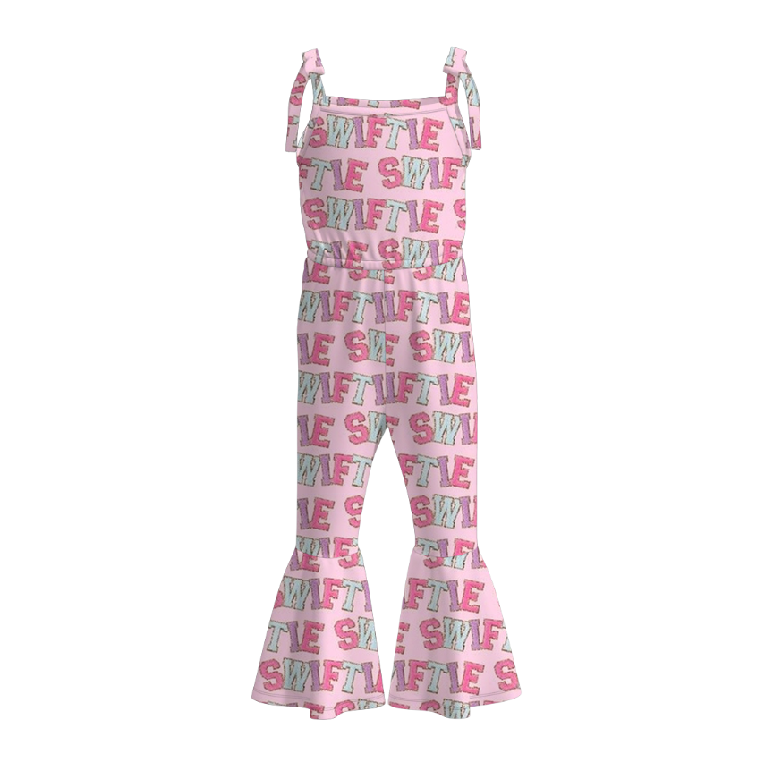 （Pre Order）Girls Character Print Jumpsuit