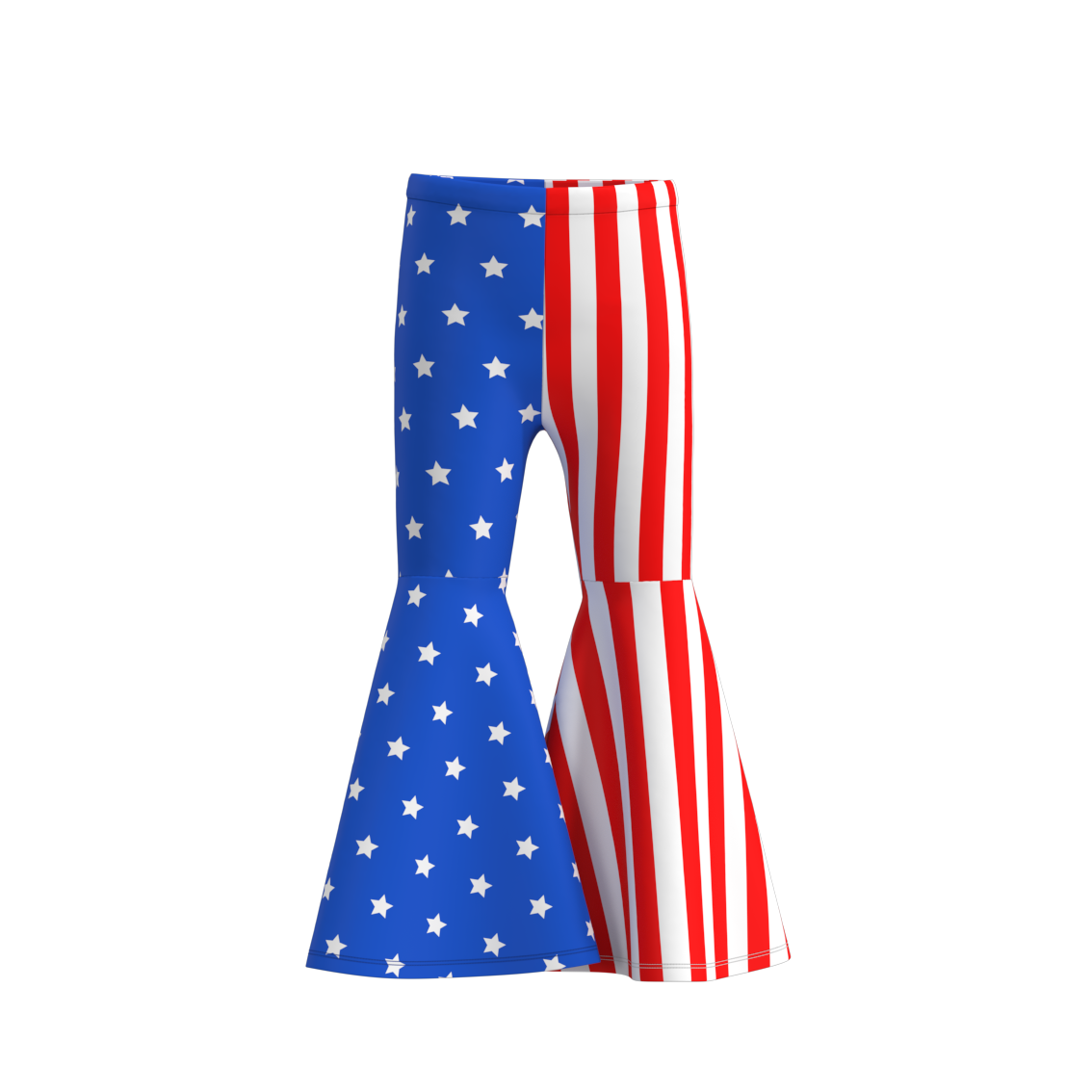 （Pre Order）Girls Summer 4th Of July Bell Pants