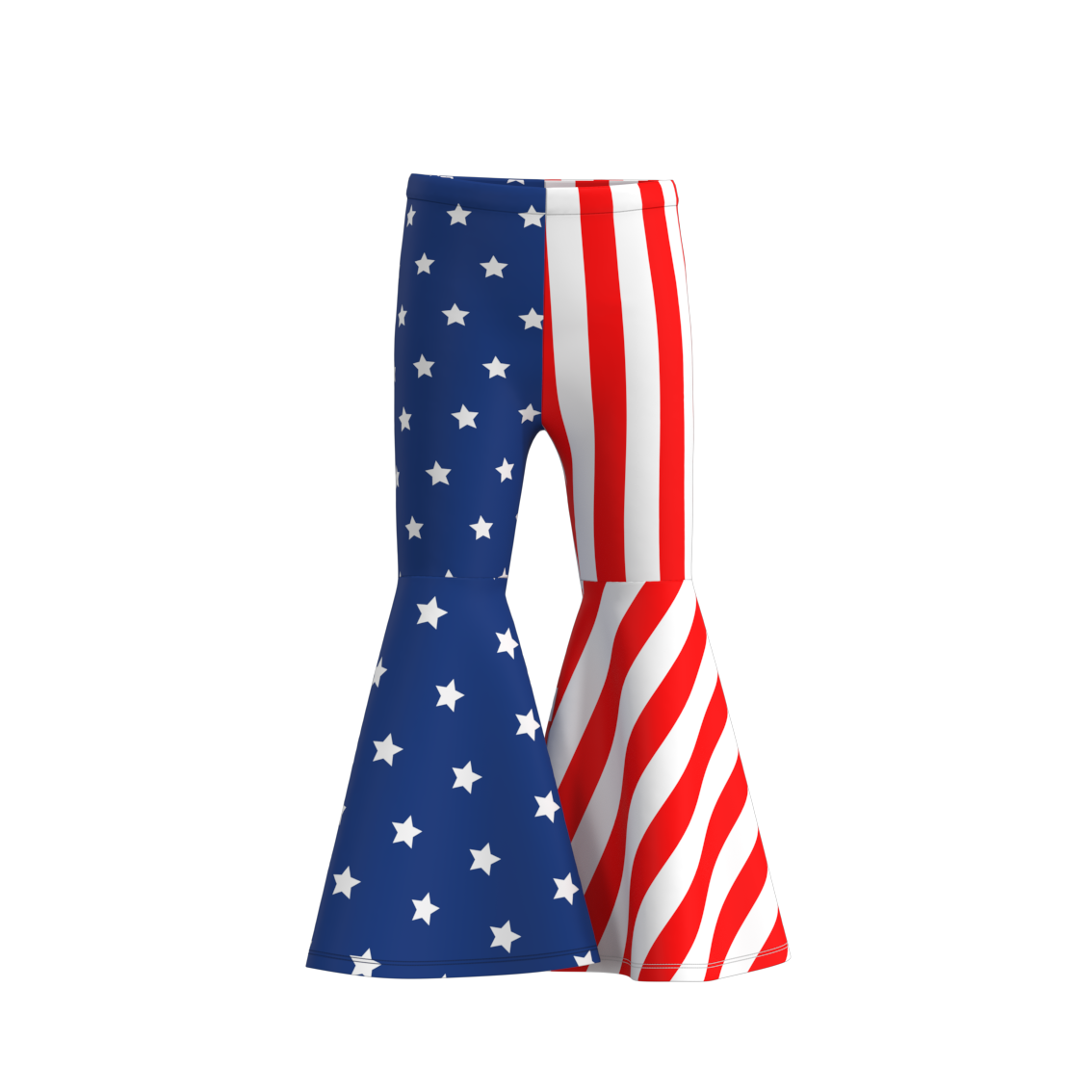 （Pre Order）Girls Summer 4th Of July Bell Pants