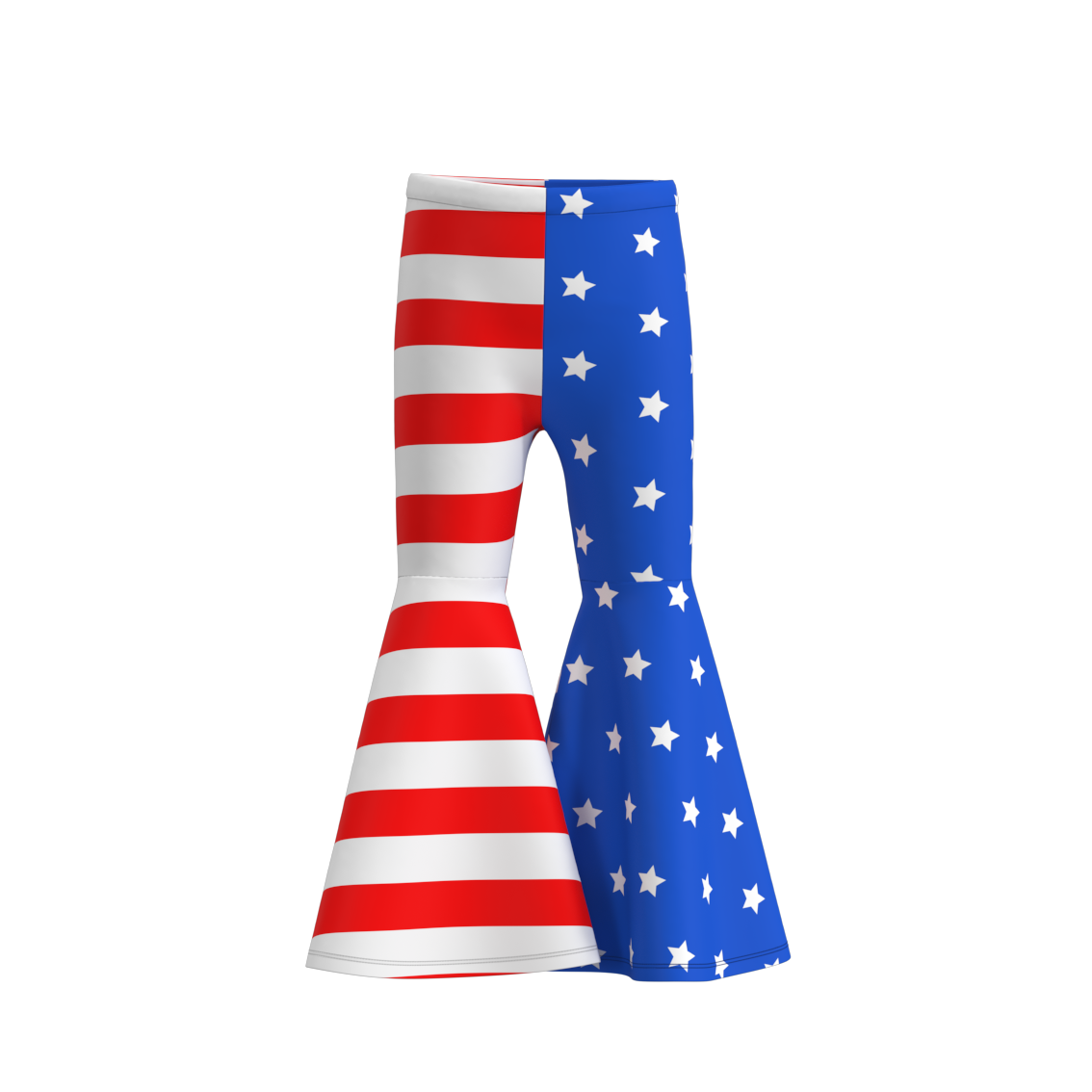 （Pre Order）Girls Summer 4th Of July Bell Pants