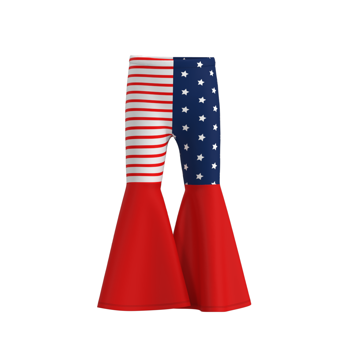 （Pre Order）Girls Summer 4th Of July Bell Pants