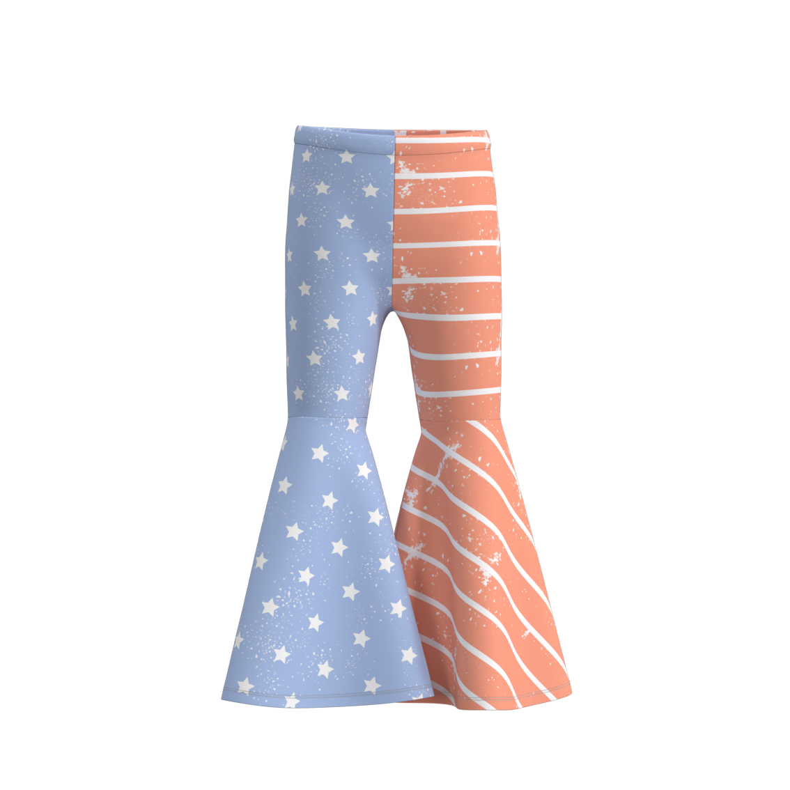 （Pre Order）Girls Summer 4th Of July Bell Pants