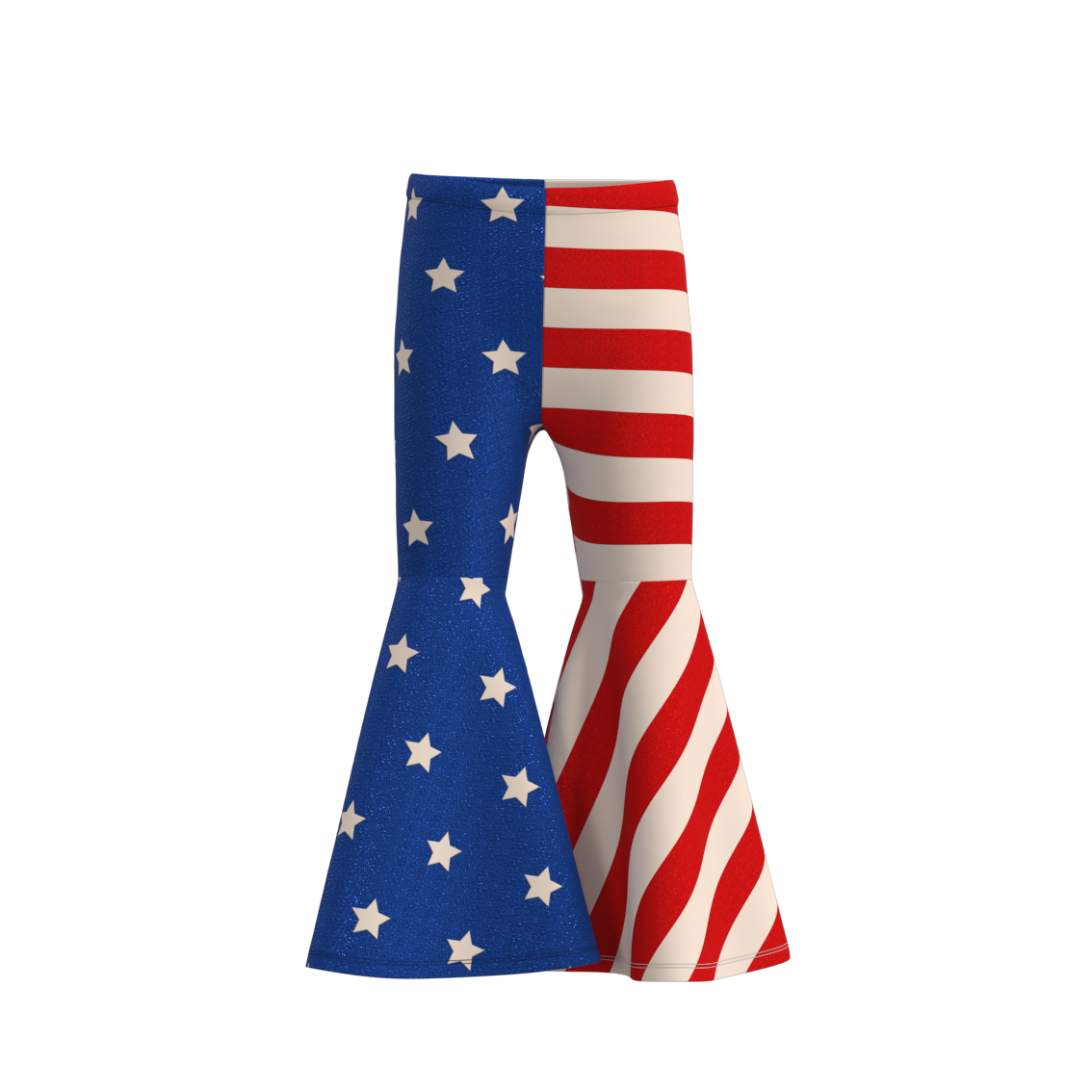 （Pre Order）Girls Summer 4th Of July Bell Pants