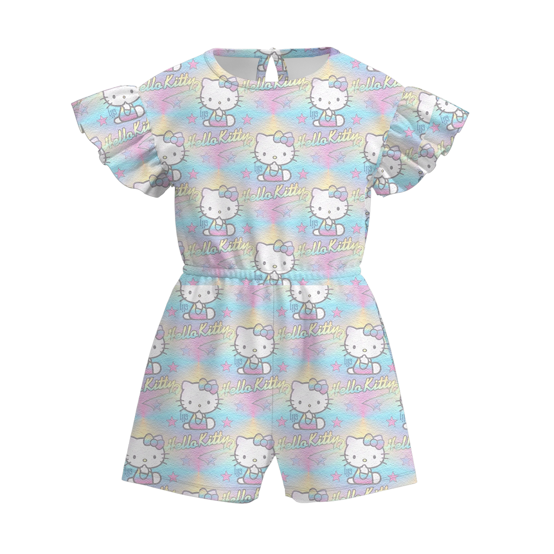 （Pre Order）Girls Summer Sanrio Print Jumpsuit