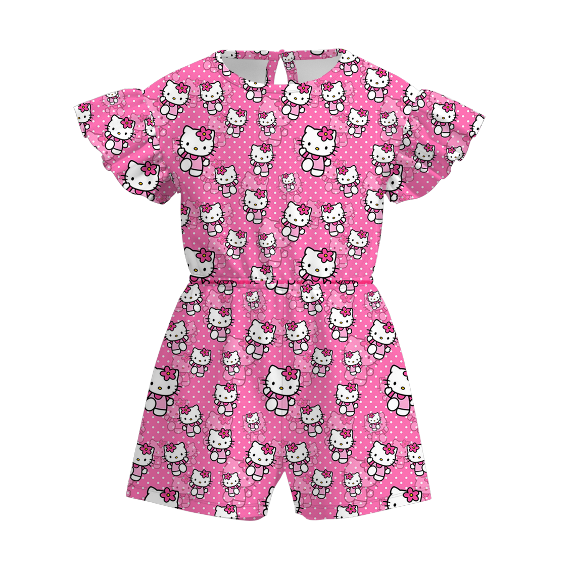 （Pre Order）Girls Summer Sanrio Print Jumpsuit