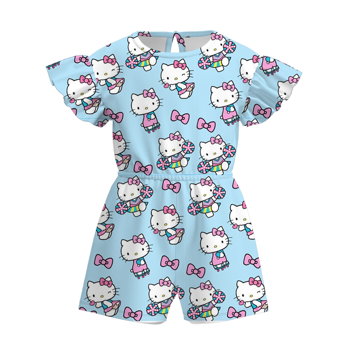 （Pre Order）Girls Summer Sanrio Print Jumpsuit