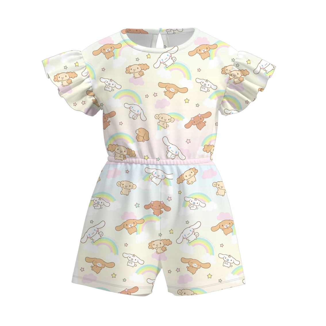 （Pre Order）Girls Summer Sanrio Print Jumpsuit